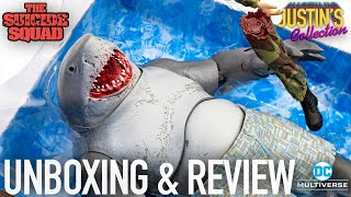 King Shark The Suicide Squad DC Multiverse McFarlane Toys Unboxing amp Review [upl. by Nit66]