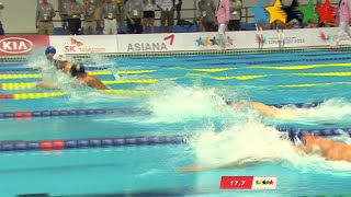 SWIMMING Mens 50m Backstroke Final  28th Summer Universiade 2015 Gwangju KOR [upl. by Clement]