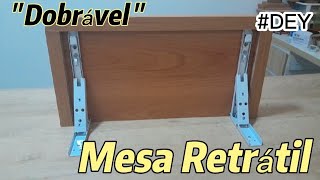 Mesa Retrátil quotDobrávelquot  diy marceneira diywoodworking marcenariasobmedida wood ferramentas [upl. by Ettenhoj]