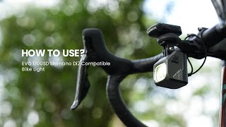 How to Use MAGICSHINE EVO 1700SD Shimano Di2 Compatible Bike Light [upl. by Nevear]