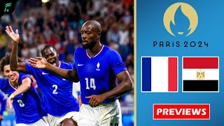 🔴 FRANCE 🇨🇵 VS EGYPT 🇪🇬 • Mens Olympics Tournament Football Paris 2024 SemiFinals Previews ✅️ [upl. by Deenya]