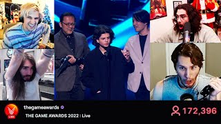 reactions to kid interrupting Game of The Year Award Elden Ring  MoistCr1tikal Jerma xQc Hasan [upl. by Ailegnave]