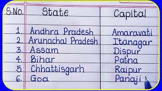 Indian States and Their Capitals along with Union Territories 2021States and Capitals in English [upl. by Meggy625]