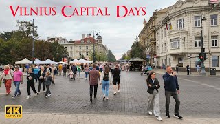 Vilnius Capital Days Walking tour 4K [upl. by Duj352]