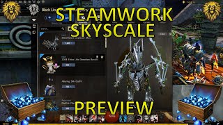 GW2  Nov 05 24  Gem Store New Item Preview Steamwork Skyscale Skin [upl. by Adnolehs]