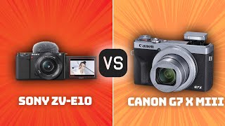 Sony ZVE10 vs Canon G7 X Mark III Which Camera Is Better With Ratings amp Sample Footage [upl. by Helmer]