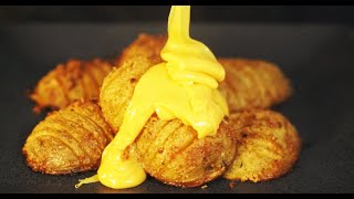 Baked Potato and Cheddar Cheese  Crispy Potatoes as a Perfect Side Dish [upl. by Nodnyl]