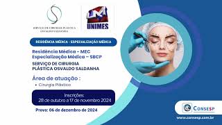 RESIDÊNCIA MÉDICA – MECESPECIALIZAÇÃO MÉDICA – SBCP  SERVIÇO DE CIRURGIA PLÁSTICA OSVALDO SALDANHA [upl. by Hau456]