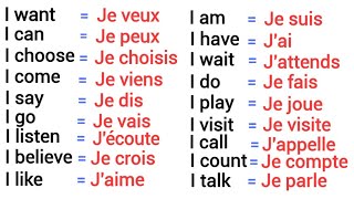 140 Phrases Simples en Anglais Avec le Pronom quotI  Jequot [upl. by Sheeran]