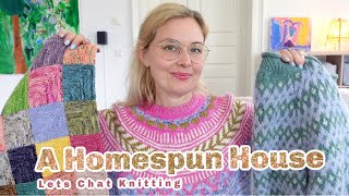 A Homespun House 🧶 Knitting Podcast ✨ So many Blankets  a Sweater amp Socks [upl. by Pedaias]