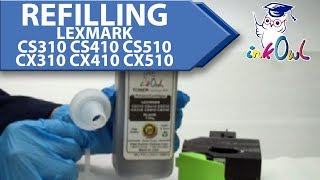 How to Refill LEXMARK CS310 CS410 CS510 CX310 CX410 CX510 Cartridges [upl. by Vincent735]