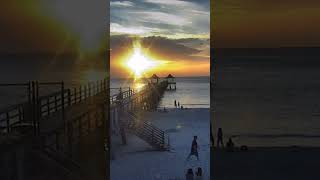 101924 naples Florida Sunset earthcam naplespier pier gulfofmexico southwestflorida [upl. by Yerffeg6]