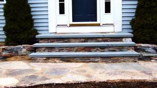 How to Build Fieldstone Steps with Bluestone Treads [upl. by Kellina]