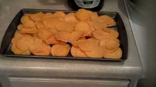 Paleo  Healthy Sweet Potato Chips [upl. by Ahsiema995]