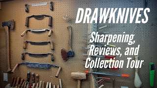 Drawknives for Bow Making  Sharpening Recommendations and my Vintage Collection [upl. by Nytsua]