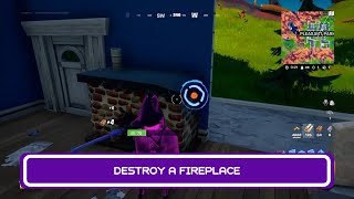 Destroy A Fireplace  Ember Quest Guide  Fortnite Chapter 2 Season 8 [upl. by Llehsal269]