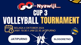 🔴 LIVE STREAMING VOLLEYBALL TURNAMEN GO NYAWIJI CUP 3 2024 DSN BLIMBING JATIPURNO VS SLOGORETNO [upl. by Raual]