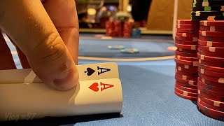 Action at Caesars Palace  Poker Vlog 57 [upl. by Sadirah712]