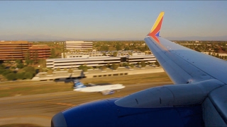 Southwest Flight WN 6066 OAKLGB Landing in Long Beach N772SW [upl. by Robbin]