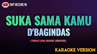 DBAGINDAS  Suka Sama Kamu  Karaoke [upl. by Dnomsaj]