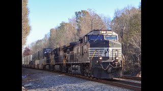 NCDOT NS amp HPTampD Railfanning In Thomasville NC With EMD’s UP Power amp An RS3L 1116 amp 11292023 [upl. by Swainson]