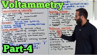 Part4 Voltammetry  Instrumentation of Voltammetry  types of electrodes [upl. by Erodoeht791]