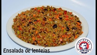 Receta de ensalada de lentejas para perder peso [upl. by Odnomor]