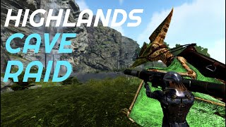 Claiming And Raiding The BROKEN Highlands Cave On MTSARK Survival Evolved [upl. by Heyde120]