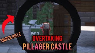 Overtaking pillager castle with guns  Minecraft [upl. by Iam291]