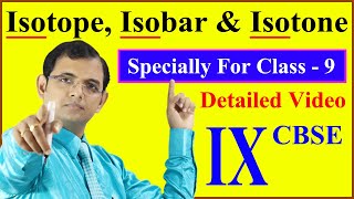 Isotope Isobar amp Isotone  Class 9 Detailed Video  Full Concept [upl. by Held537]