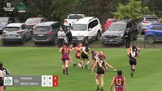 OEFN GRAND FINAL DIV 2 SENIOR WOMEN MONBULK V WOORI YALLOCK [upl. by Mendes]