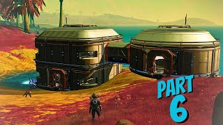 No Mans Sky Playthrough Part 6 Building A Base With A View [upl. by Surat916]