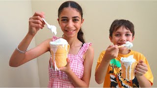 Los secretos del delicioso helado de Heidi y Zidane  Los niños juegan vendiendo helado [upl. by Warner]