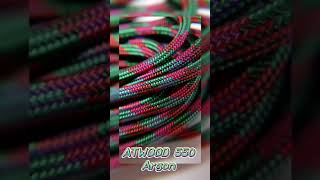 Atwood Rope Paracord 550 Paracord  Argon  Macro Image [upl. by Taveda]