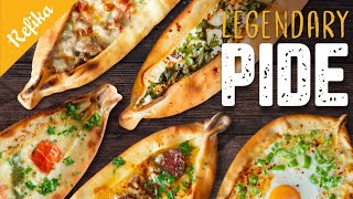 Legendary PIDE recipe Some call it Turkish Flat Bread Simple vegeterian and full on versions [upl. by Haley]