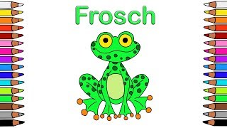 Malbuch für Kinder🎨​Malbuch für Kinder zum Ausdrucken 🐸​ Ausmalbilder 🐸​ malen kinder 🐸​Frosch [upl. by Anitsyrhk]