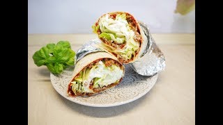 Wraps mit Hack Salat Füllung [upl. by Eetnom]