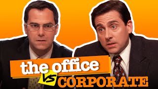 The Office VS Corporate  The Office US  Comedy Bites [upl. by Atinahc]