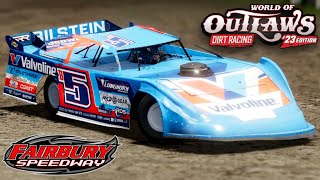 Super Late Model Series at Fairbury Speedway  World of a Outlaws Dirt Racing [upl. by Lanaj]