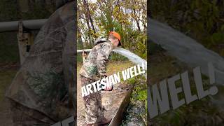 Artesian well in Oklahoma wellwater artesianwell hunting season [upl. by Eecal836]