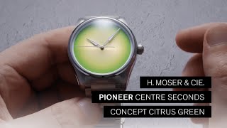 Review by Andrew Morgan  Pioneer Centre Seconds Concept Citrus Green  H Moser amp Cie [upl. by Novyar]