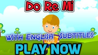 Do Re Mi with English Subtitles  Nursery Rhymes amp Songs in HD [upl. by Akoek]