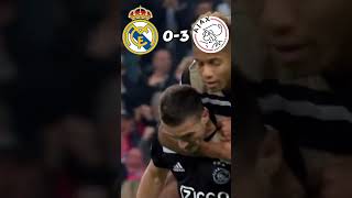 Ajax Vs Real Madrid 2019 🔥  Ajax DESTROY Real Madrid 😲 realmadrid ajax fyp football shorts [upl. by Enotna857]