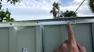 Outsunny 11’ by 9’ Steel Outdoor Garden Shed Video 25 [upl. by Gneh]