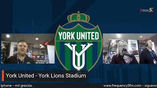 Live  York United Fc vs Pacific Fc  York Lions Stadium  Spanish [upl. by Ellette]