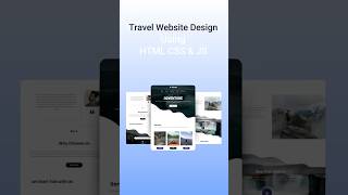 Travel Website Design Using HTML amp CSS websitedesign htmlwebsite webdevelopment virlshort viral [upl. by Analat430]