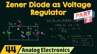 Zener Diode as Voltage Regulator Part 2 [upl. by Nylecaj]