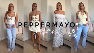 Peppermayo haul  try on [upl. by Ahselaf]