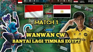 Egypt vs Indonesia GAME 1 IESF World Esports Championship 2024  Wanwan Cw bantai tim Egypt  NOURA [upl. by Htebizile]