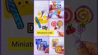 Diy miniature paper craft। mine craft। paper craft। shorts craft youtubeshorts artandcraft [upl. by Ojyram]